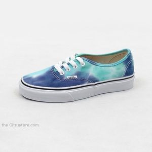 RARE VANS Authentic Navy Tie Dye